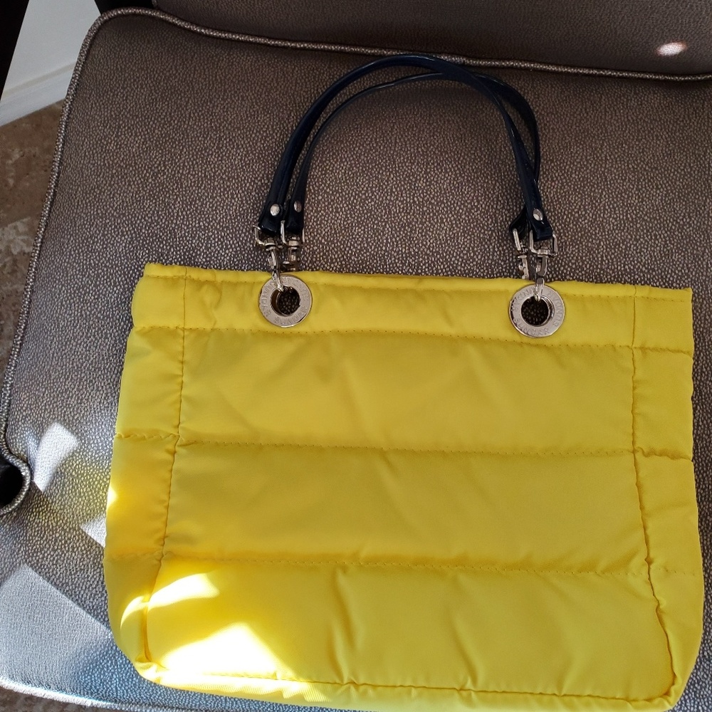 SUNDAR Original shoulder handbag yellow/navyblue